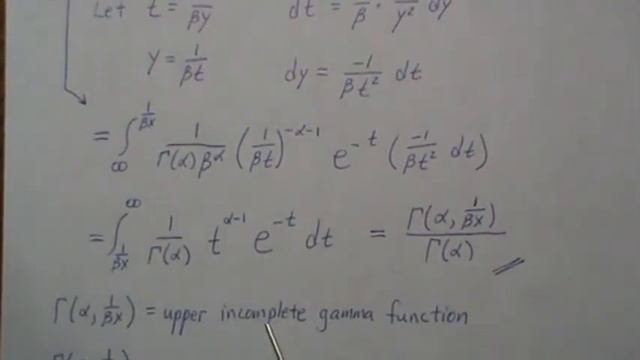 Derive the CDF of an Inverse Gamma Distribution
