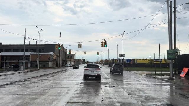 Driving Detroit 4K HDR - Southside Heavy Industry Closures - USA
