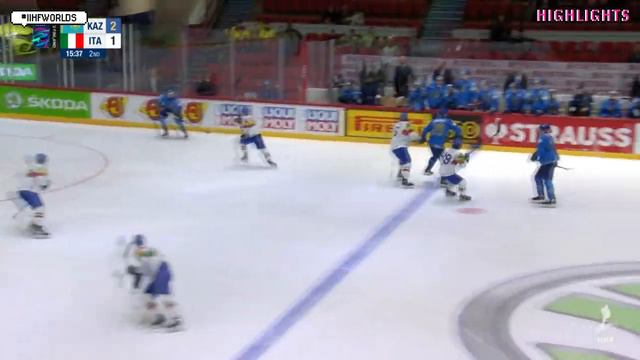 Highlights | Kazakhstan vs. Italy | 2022 #IIHFWorlds