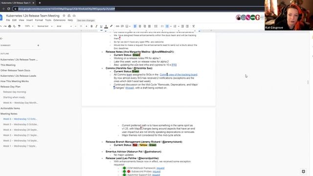 Kubernetes Release Team Bi-Weekly Meeting for 20221012