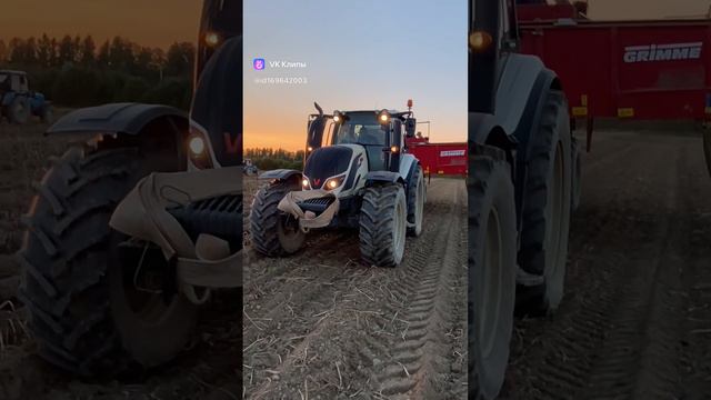 Valtra на уборке картофеля