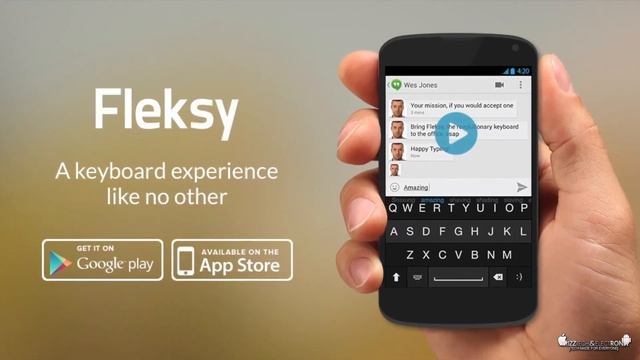 Fleksy Keyboard for Android | Demo