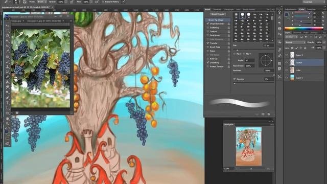 Speed Painting House-tree (Дерево-домик)