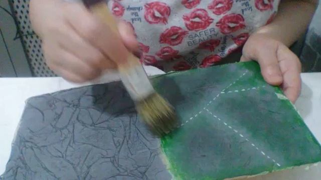 Имитация жатой кожи подручными средствами.