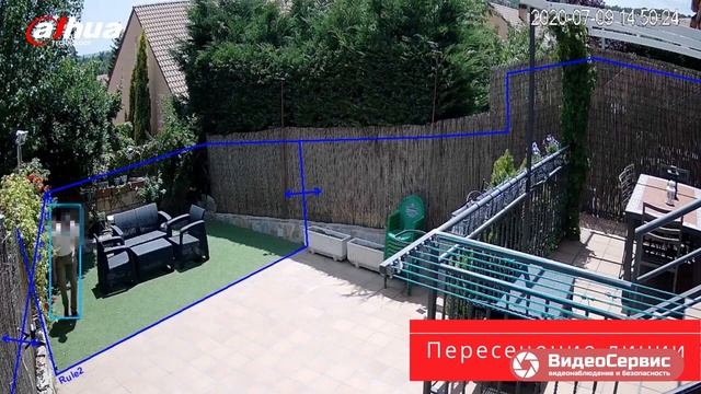Домофон + камеры с активной защитой территории