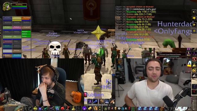 Mizkif challenges Soda - Hardcore WoW