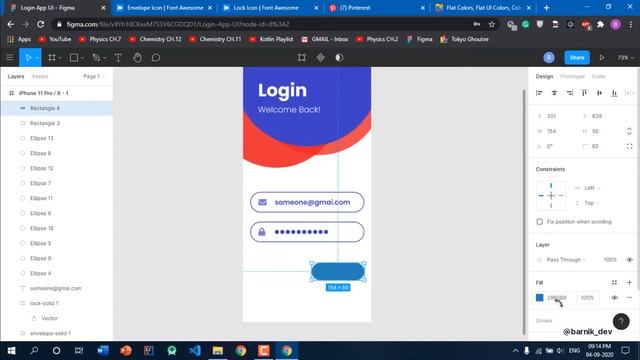 Elegant Login Screen UI Design - Speed Art [Figma]