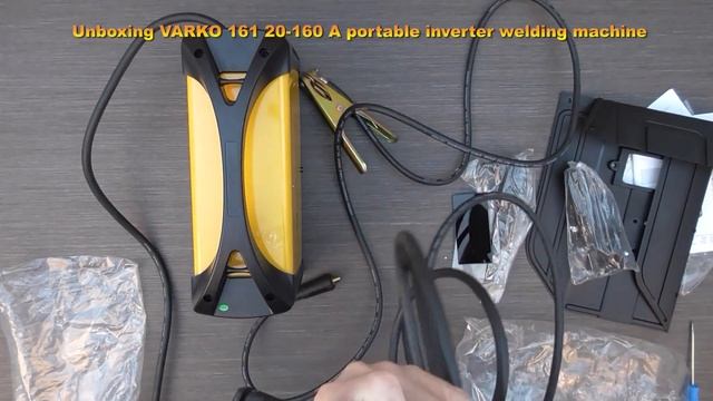 Unboxing portable inverter welding machine VARKO 161 20-160 A - Bob The Tool Man