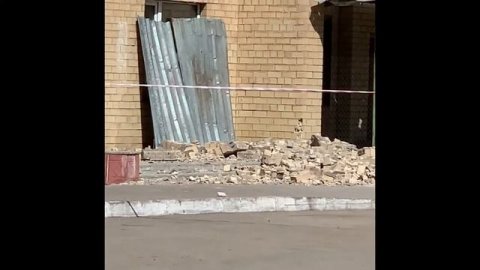 14.04.22 шестой день демонтажа кирпичной кладки ЖК Кампус