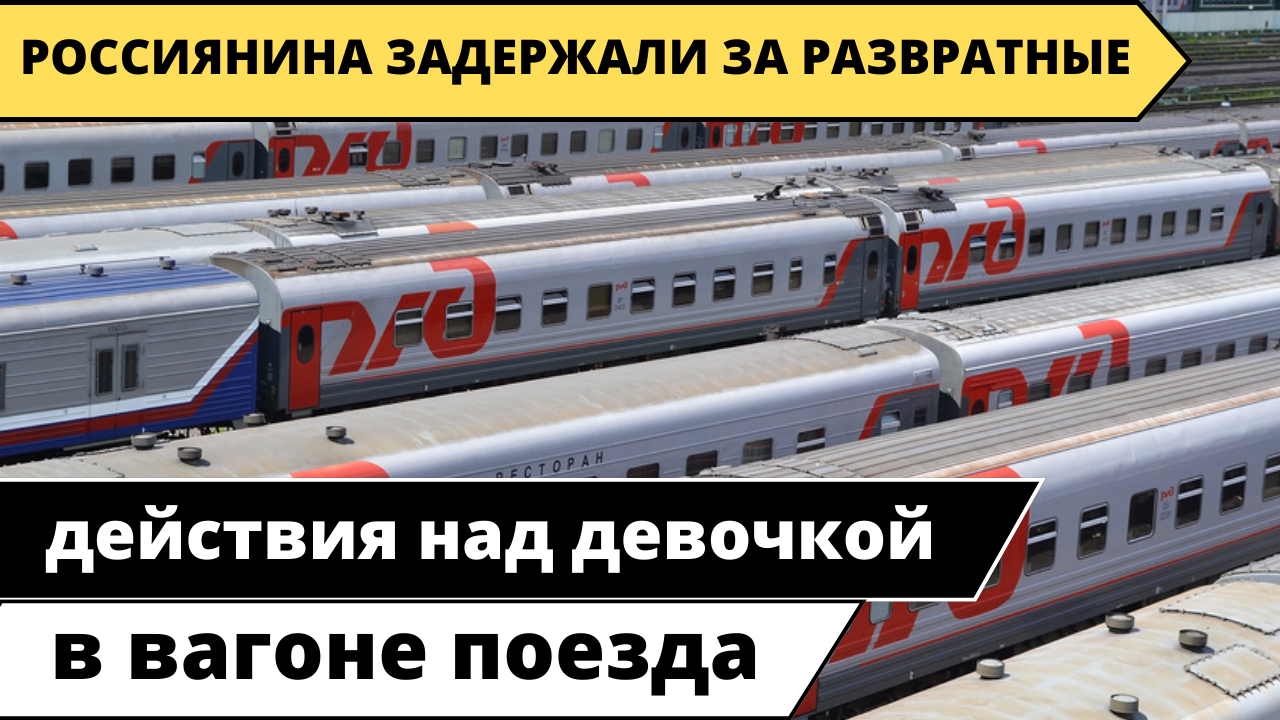 Россиянина задержали за развратные действия над девочкой в вагоне поезда.