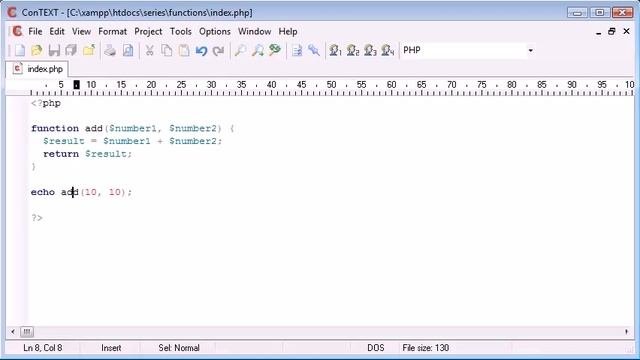 Beginner PHP Tutorial   32   Functions with a Return Value