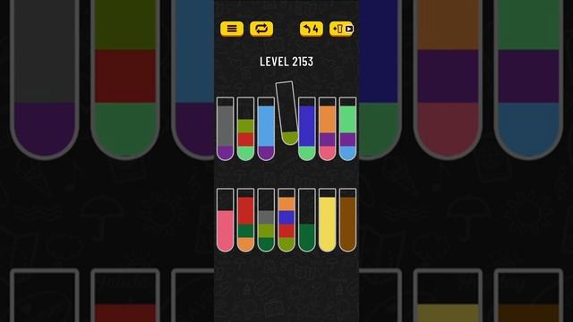Water sort puzzle level 2153