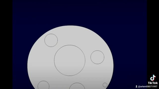 Космос с луной в стиле Мультфильма  29.30 марта  2024