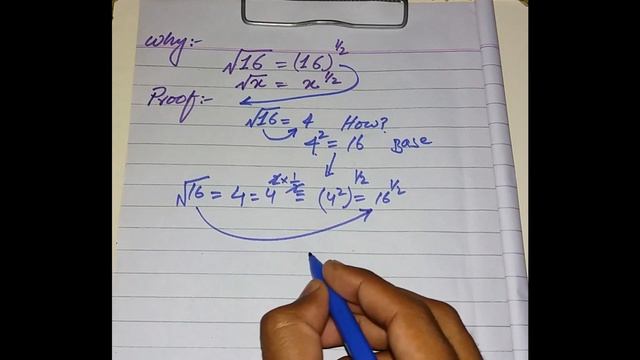 Why x To the Half Power Mean Square Root?