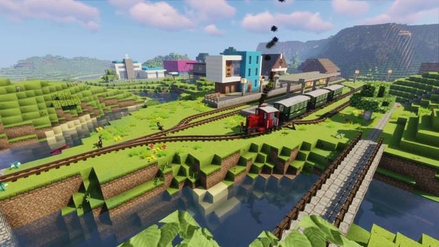 Minecraft Railway Journey - Rails of War 1.12.2