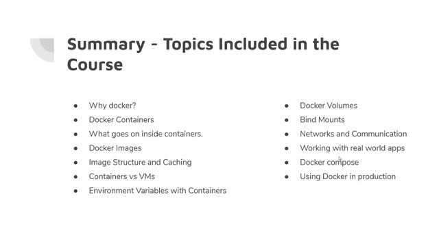 Docker road map