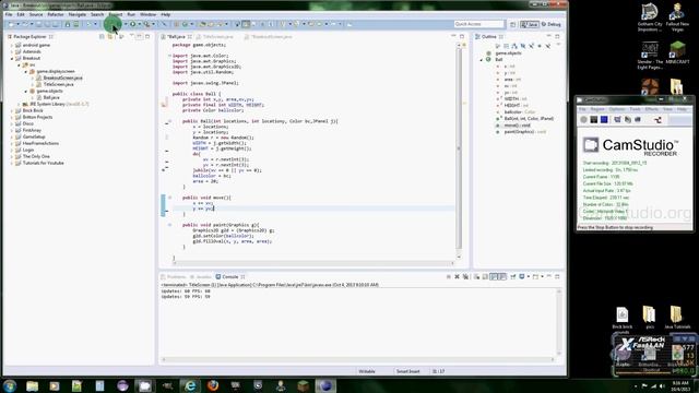 Java Game Tutorials-Moving the Ball 05