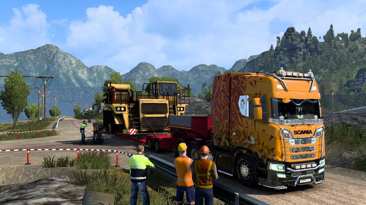 СТРИМ EURO TRUCK SIMULATOR 2 | НЕГАБАРИТНЫЙ ГРУЗ С СОПРОВОЖДЕНИЕМ