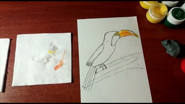 Рисуем тукана вместе