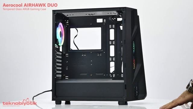 Aerocool AirHawk Duo ARGB Tempered Glass CANAVAR !