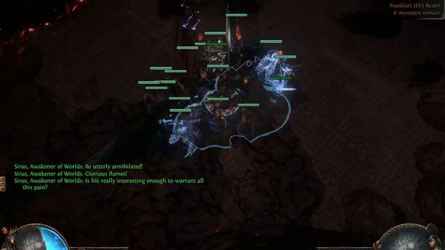 PoE 3.11 Sirus AW8 deathless | Carrion Golems Aurabot