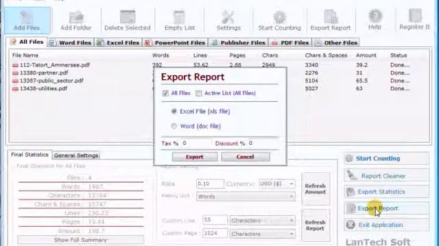 How to Count Words in Multiple PDF Files (pdf). | Advance Word Count | Word Count Software