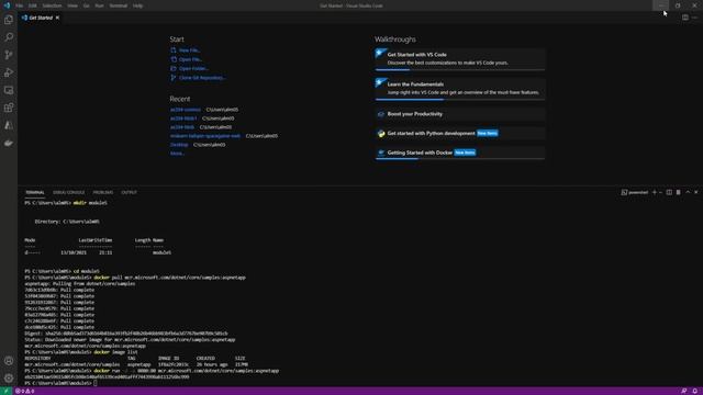 Module 5   Retrieve and deploy existing Docker image locally