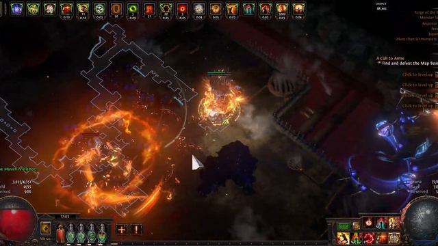 Path of Exile Boneshatter Juggernaut Red Map Available