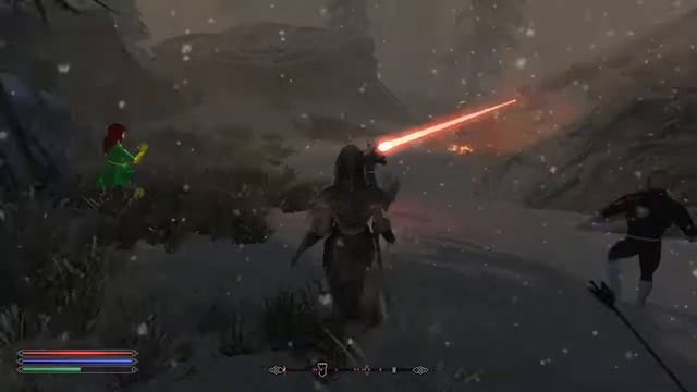 A failed attempt at jumping me in Skyrim