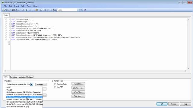 Qlik REST Connector for QlikView