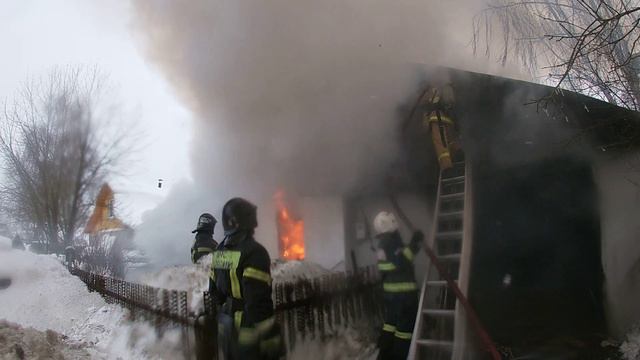 Пожар в Алёшках 22.02.2024