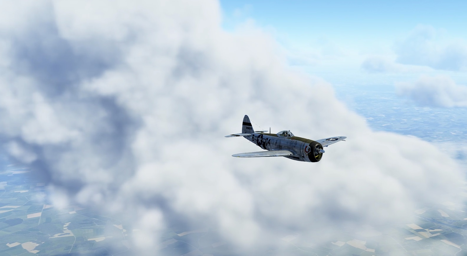 P47D Tunderbolt против Ju 88. Троих забрал, однако.