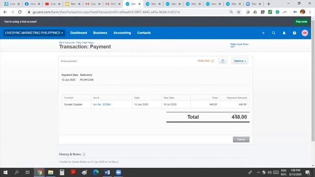 Xero Purchase - Bills & Payment Transactions - Xero Introduction Webinar Philippines (Part 7 of 16)