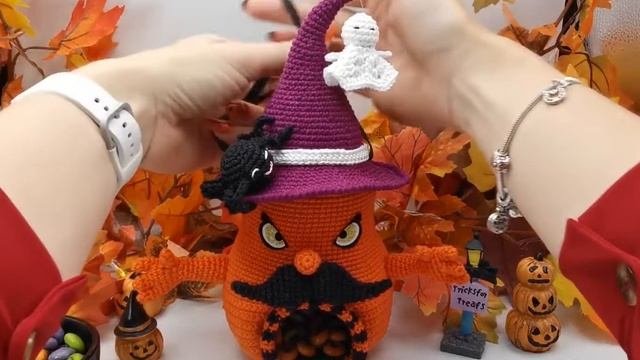 [Crochet Pattern] Citrouille Tournichapeau