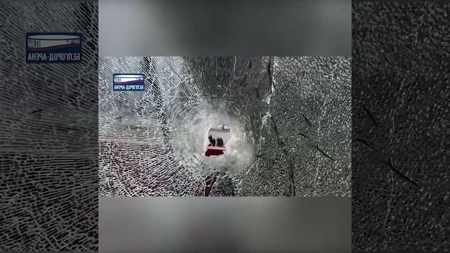 Битое стекло и большая дыра в брусчатке последствия украинского обстрела Белгород Арены