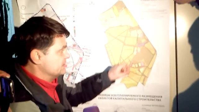 Телеканал Москва-24 на съемках сюжета о собрании жителей по слушаниям ППТ 25 ноября 2015