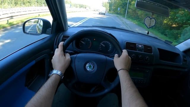 2007 Skoda Fabia [1.2 i HTP 60HP] | POV Test Drive #903 Joe Black
