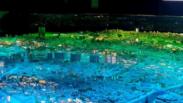Цветовое шоу макета г. Москвы