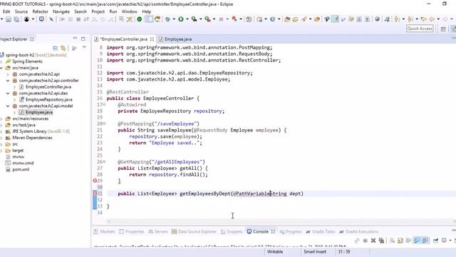 Spring Boot and H2 in memory database | Java Techie