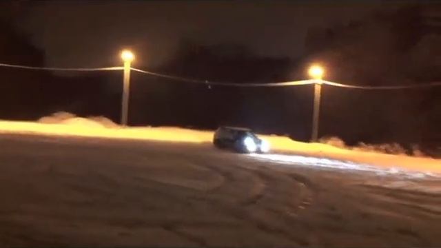 Первый опыт зимнего дрифта :)