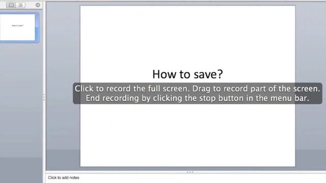 How to save powerpoint project as a movie 2008(macbook pro'09)