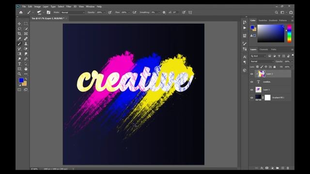 How to Make Typography Rope Text Effect Photoshop Tutorial #photoedit #graphicdesign #photoshopcc