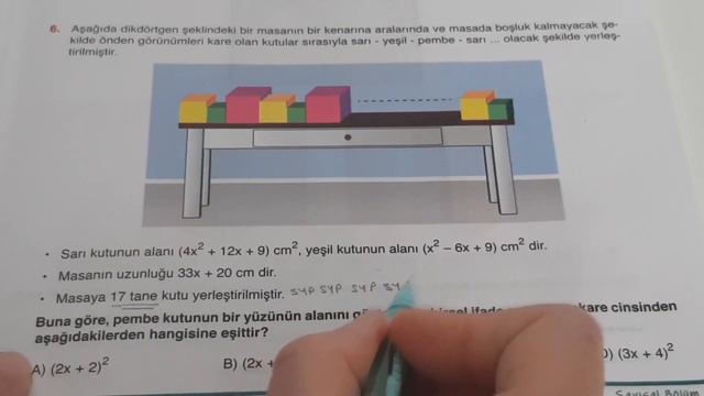 8.Sınıf Matematik LGS Koray Varol Yayınları Türkiye Geneli Deneme Sınavı 8 1.Kısım