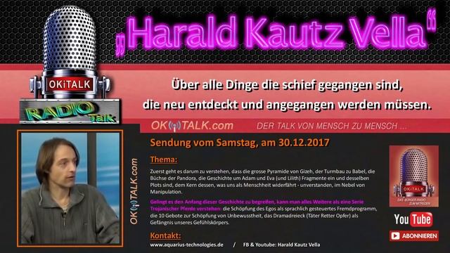 Harald Kautz Vella im Radio Okitalk gespräch über alle Dinge die schief gegangen sind
