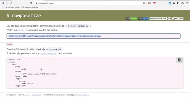 Chuyển đổi Docker run command sang docker-compose file  / Kiên Lê TV