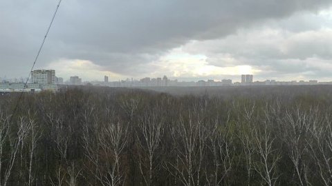 вроде как шторм вечером 19 апреля над Москвой