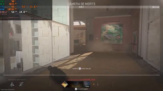 COD MODERN WARFARE II BETA ABERTO: CORE I5-1135G7 - INTEL IRIS XE GRAPHICS