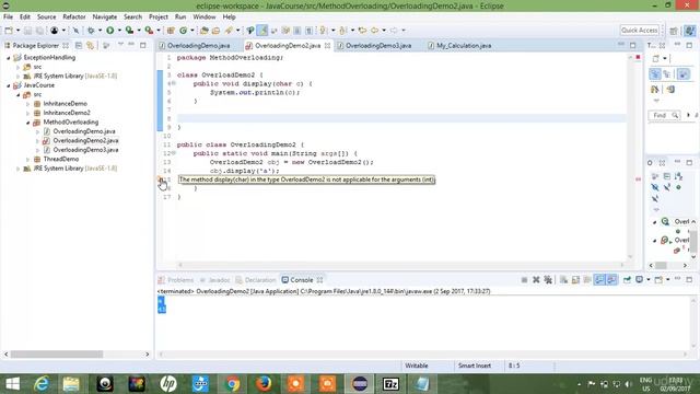 7 Method Overloading Demo in Java