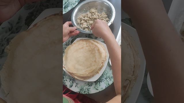 Блины с мясом