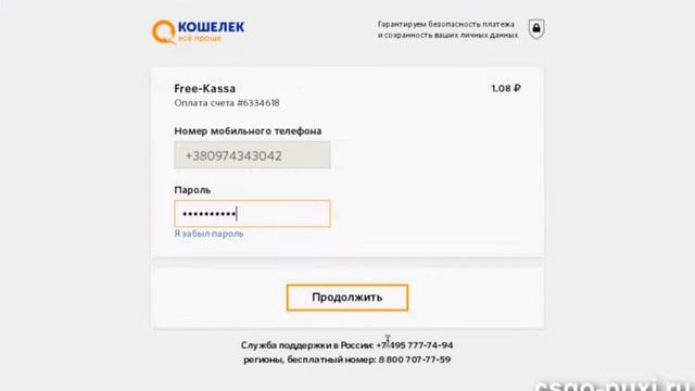 Оплата услуги Free-Kassa - csgo-puxi.ru